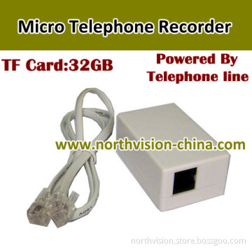 DIY Installation TF Card Hidden Telephone Recorder by Telephone Line Power